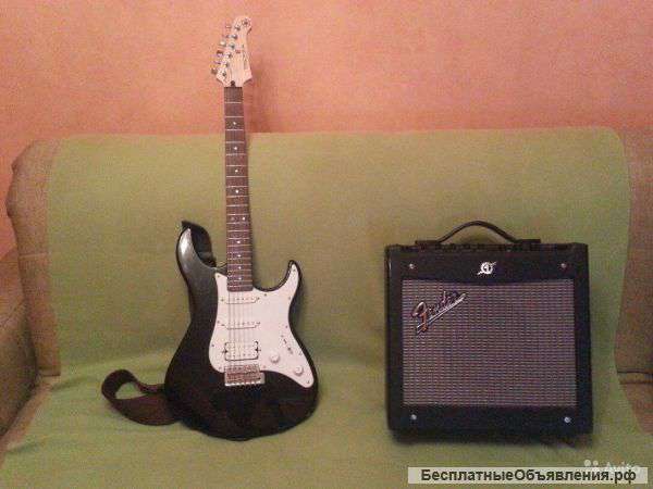 Гитара Yamaha Pacifica112J Комбик fender mustang I