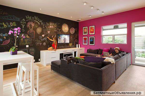 Меловые и маркерные обои - модная идея в интерьере