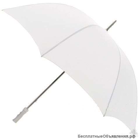 Белый зонт для двоих свадебный вариант