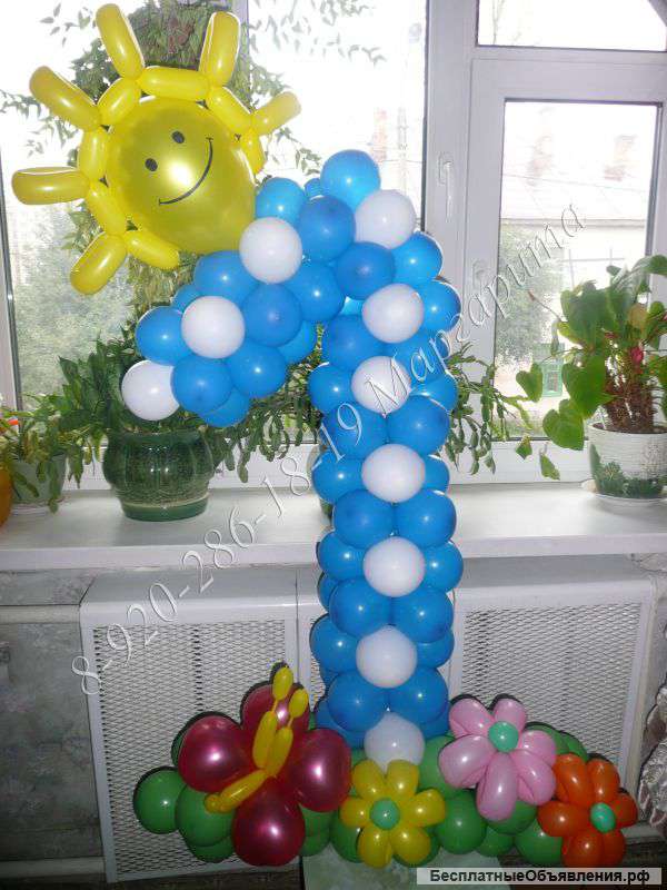 Гелиевые шары и фигуры из шаров