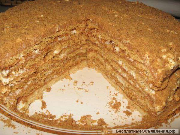 Торт-медовик домашнего производства