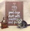 Интерьерное деревянное панно, декоративная вывеска Good days