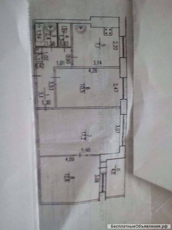 Маленькая 3х комнатная квартира