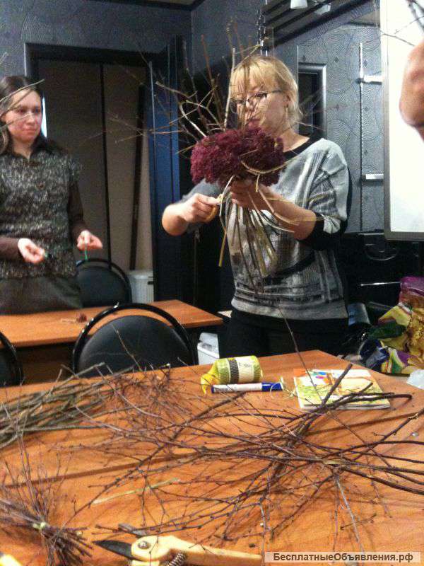 Курсы флористики, фитодизайна. Группа 4 чел.