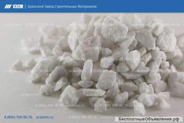 Микрокальцит URALZSM, мрамор молотый, щебень, крошка