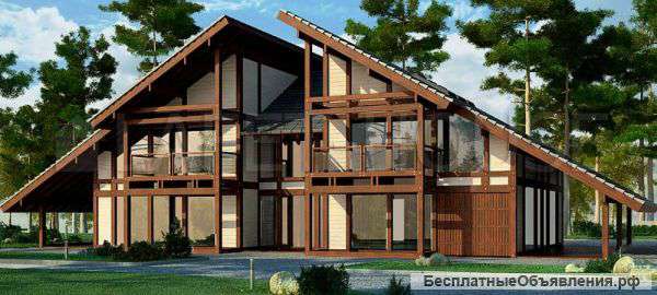 Дома,бани из бревна и сруба.ДОМА В СТИЛЕ ФАХВЕРК.