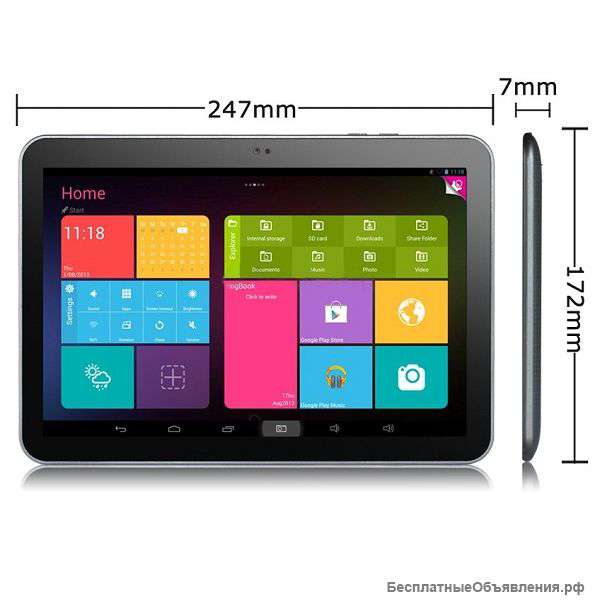 Планшет 10.1" PIPO M9PRO 3G 4 ядра новый