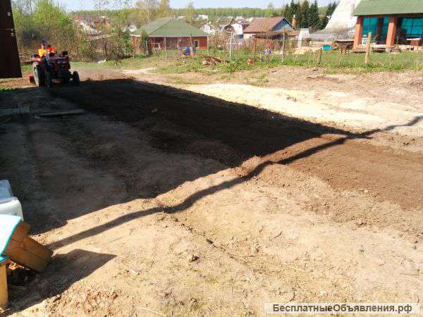 Обработка земли, покос травы в Серпухове и Серпуховском районе