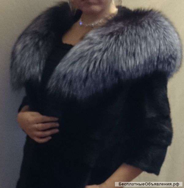 Норковую шубу поперечка новая