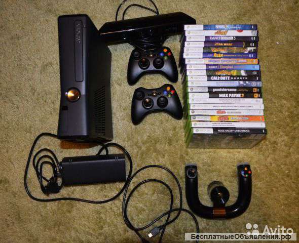 Xbox 360 Slim (250 GB) - полный комплект