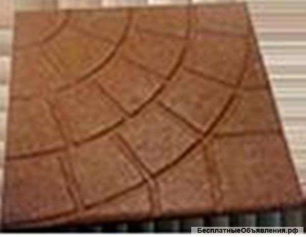 Резиновую плитку и брусчатку