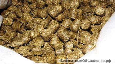 Травяная мука в гранулах