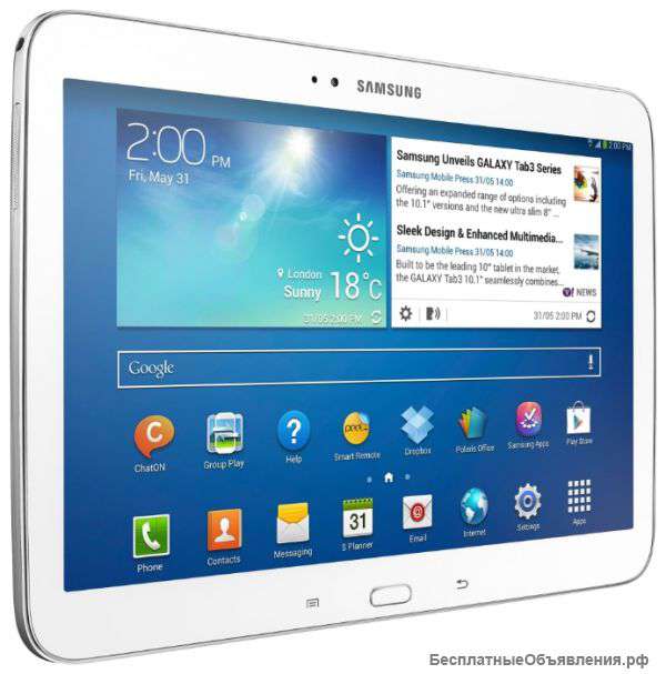 Планшет samsung galaxy tab3 (8gb, 7", 4 ядра) + чехол