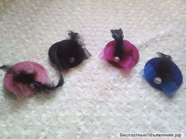 Заколка зажим для волос Шляпка диам. 10 см