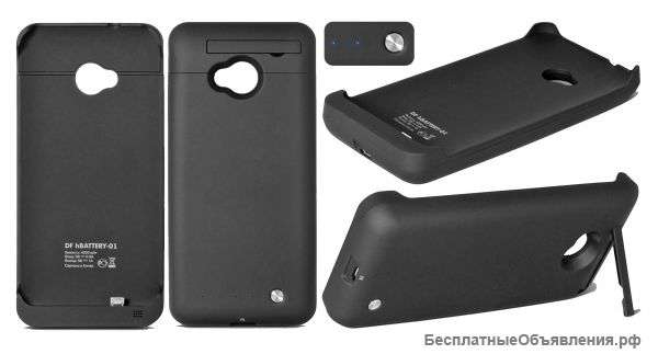 Чехол-аккумулятор DF hBattery-01 Black для HTC One (4200 mAh)