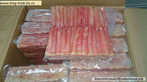 Первая фаланга краба без глазури блочное от 1450 рублей за кг