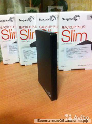 Внешний HDD Seagate 1 TB Backup Plus Slim