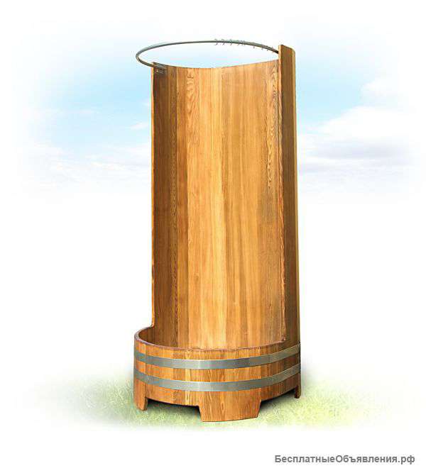 Кабина душевая деревянная