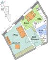 Апартаменты в Башне апартаментов "Красный кит"