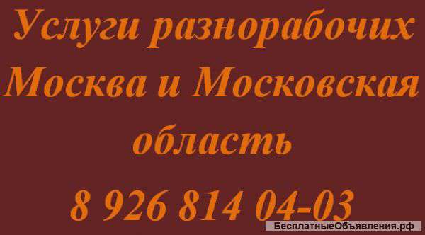 Профессиональные разнорабочие