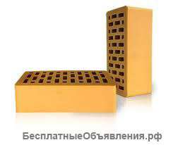 Кирпич лицевой желтый
