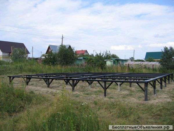 Надежный фундамент на винтовых сваях.Гарантия.