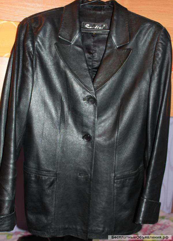 Пиджак жен.кожа