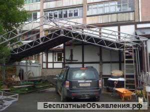 Модульная промышленная палатка из дюралюминия