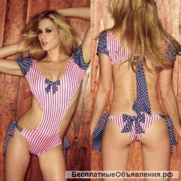 Боди с рукавами и открытой спиной DOTS & STRIPES