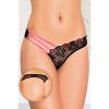 Трусики, черно-розовые С милыми цветочками-Soft Line