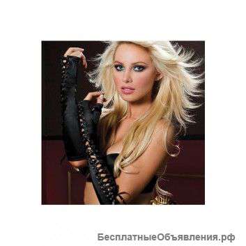 Seven til Midnight перчатки C черной шнуровкой