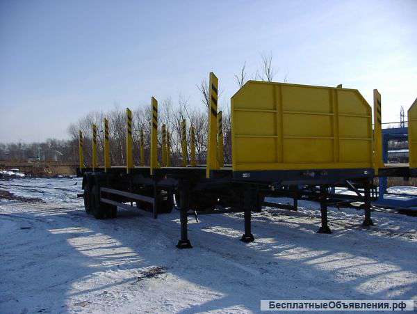 Полуприцеп сортиментовоз 3 -х осный. Грузоподъемность от 40 т подвеска рессорная Цена под заказ с