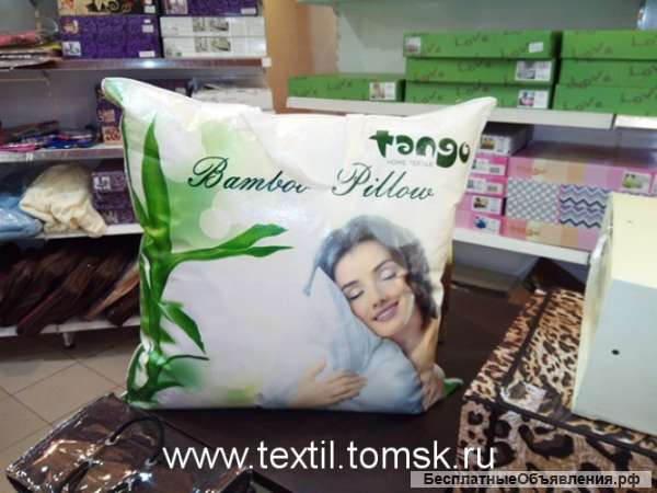 Подушка для сна Tango наполнитель бамбук. Подушка Томск.