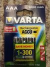 Аккумуляторы Varta 1000mAh оригинал
