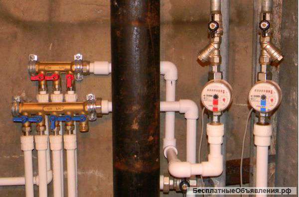 Замена труб в ванной, туалете и кухне