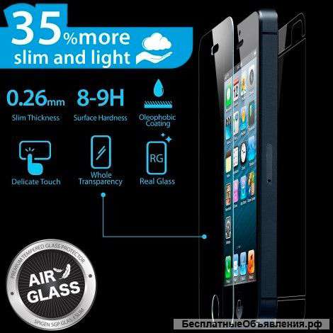 Защитное стекло для Apple iPhone 5/5s/5c originals