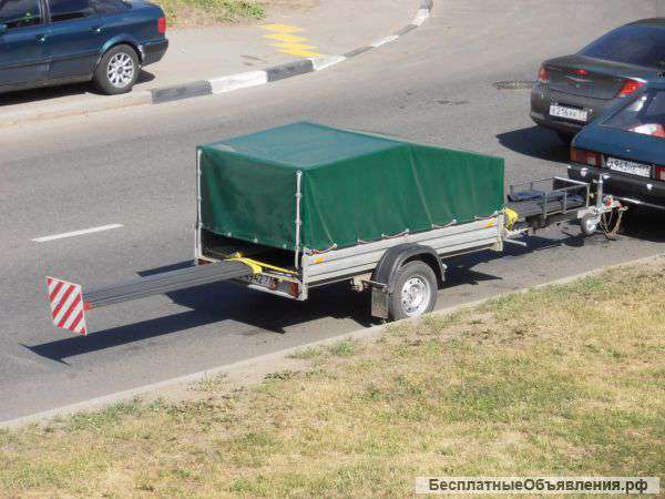 Чрезвычайно удобный прицепа для перевозки грузов и длинномера в аренду