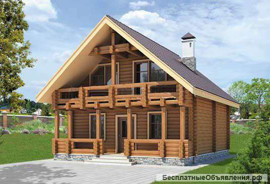 Дома и бани из оцилиндрованного бревна