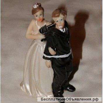 Свадебная фигурка на торт-захват