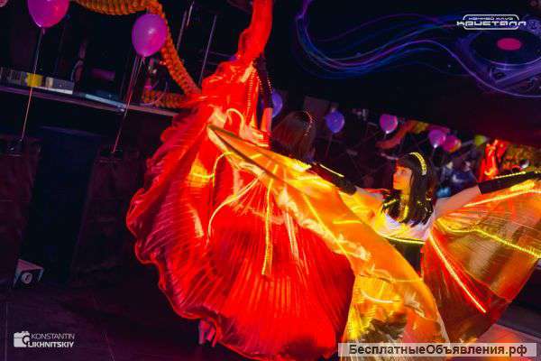 Огненное (фаер) шоу и световое шоу на свадьбу в Ростове