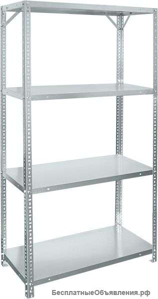 Стеллажи оцинкованные 2.5мх1мх60см (по 4полки) Б/у
