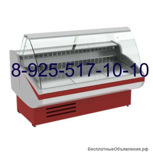 Витрины холод, морз, кондит, угл. Б/у нов 1м-2.5м