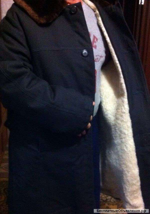 Шуба на натуральной овчине