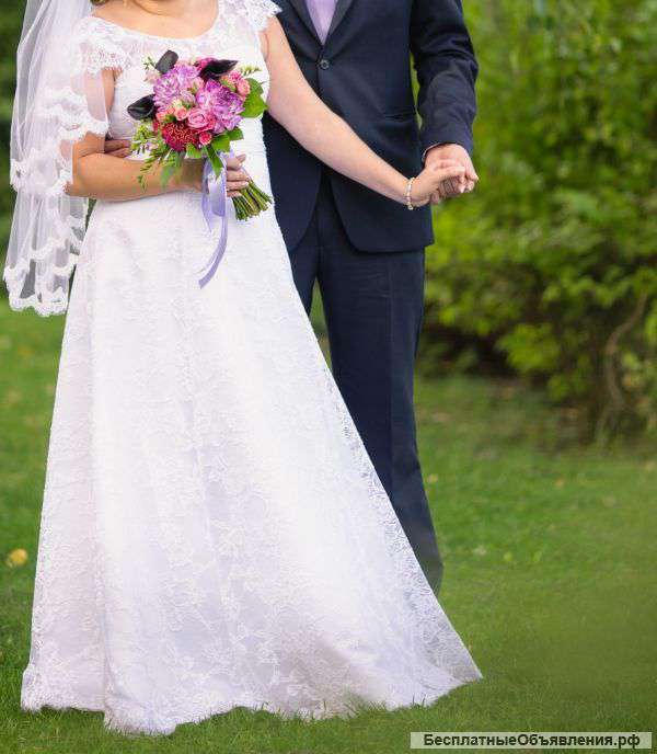 Красивое свадебное платье