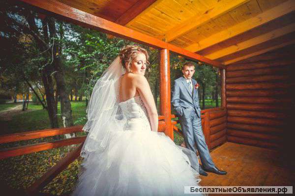 Шикарное свадебное платье