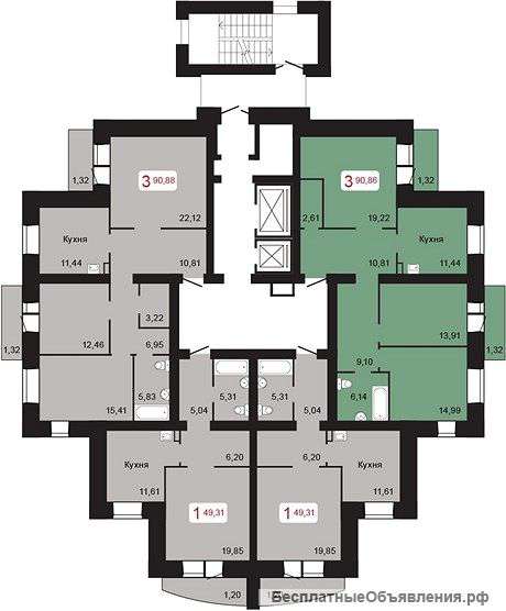 Шикарную 1ком на Воронова