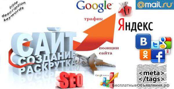 Разработка и продвижение сайтов, оптимизация