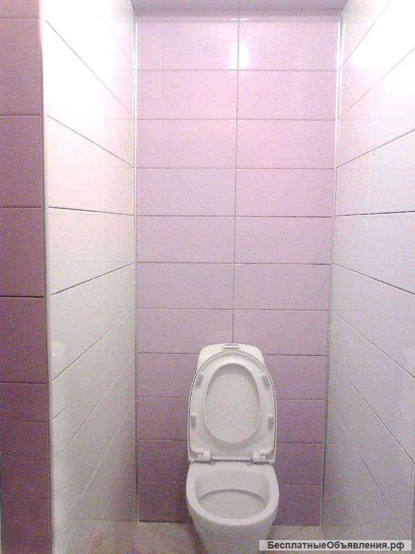 Ремонт ванной комнаты, укладка плитки