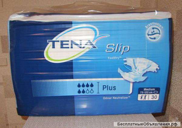 Подгузники - памперсы для взрослых Tena Slip Plus, размер М (2)