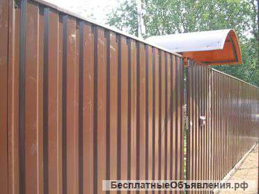 Заборы из профнастила (профлиста)